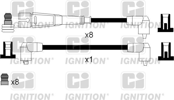 Quinton Hazell XC1024 - Ignition Cable Kit autospares.lv