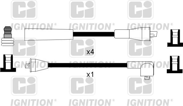 Quinton Hazell XC1025 - Ignition Cable Kit autospares.lv