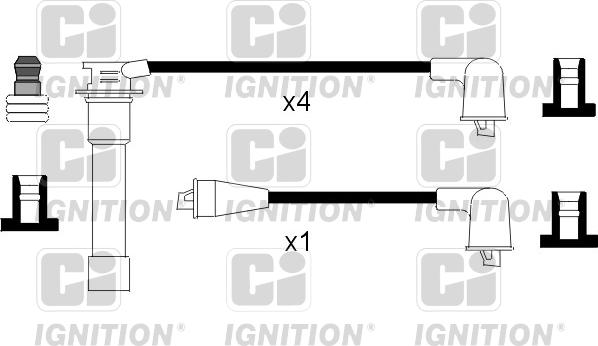 Quinton Hazell XC1027 - Ignition Cable Kit autospares.lv