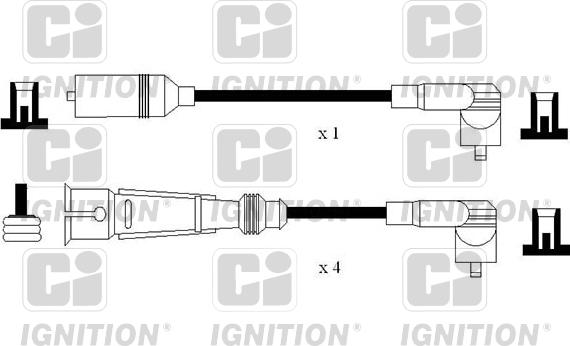 Quinton Hazell XC1197 - Ignition Cable Kit autospares.lv