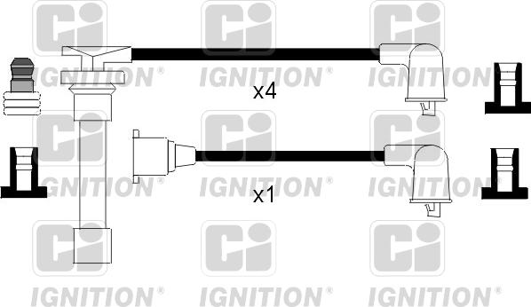 Quinton Hazell XC1109 - Ignition Cable Kit autospares.lv