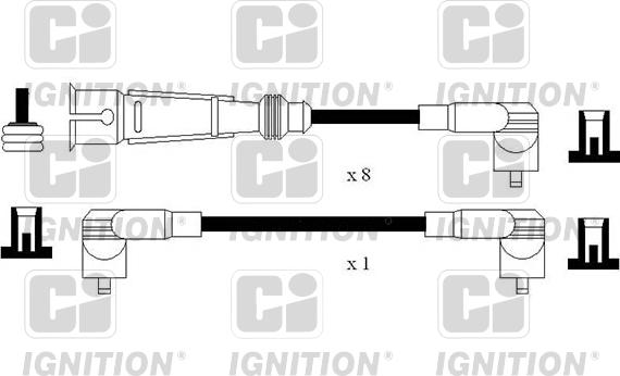 Quinton Hazell XC1184 - Ignition Cable Kit autospares.lv