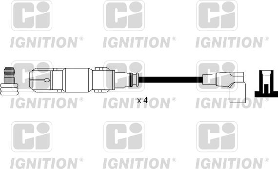 Quinton Hazell XC1124 - Ignition Cable Kit autospares.lv