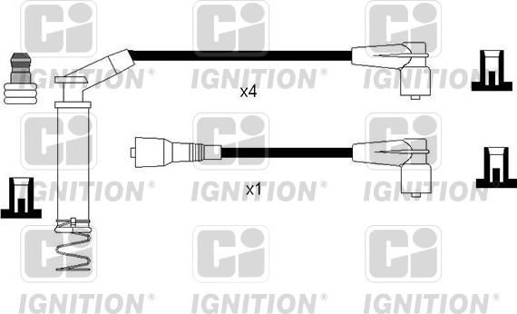 Quinton Hazell XC1236 - Ignition Cable Kit autospares.lv