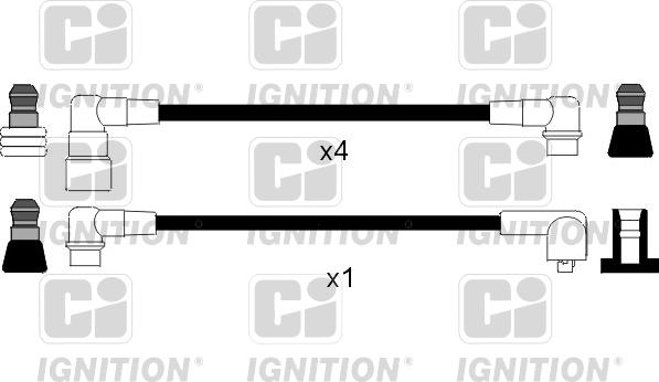 Quinton Hazell XC851 - Ignition Cable Kit autospares.lv