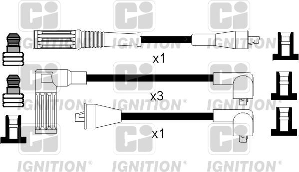 Quinton Hazell XC853 - Ignition Cable Kit autospares.lv