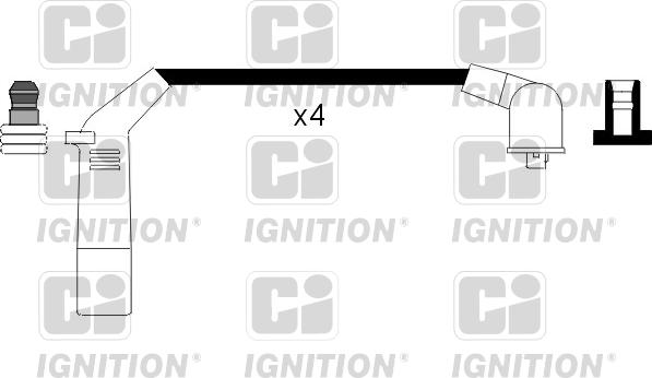 Quinton Hazell XC868 - Ignition Cable Kit autospares.lv