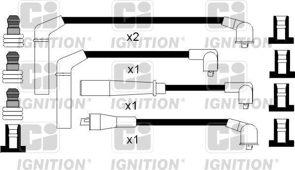 Quinton Hazell XC862 - Ignition Cable Kit autospares.lv