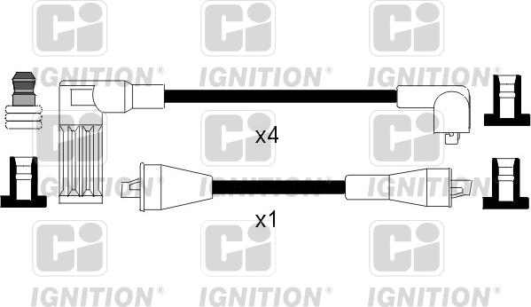 Quinton Hazell XC814 - Ignition Cable Kit autospares.lv