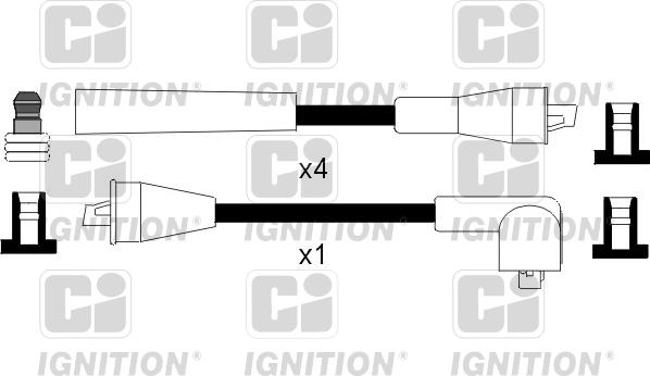 Quinton Hazell XC836 - Ignition Cable Kit autospares.lv