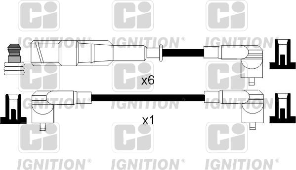 Quinton Hazell XC838 - Ignition Cable Kit autospares.lv