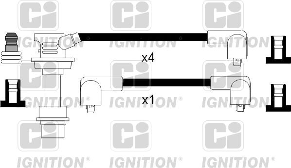 Quinton Hazell XC875 - Ignition Cable Kit autospares.lv