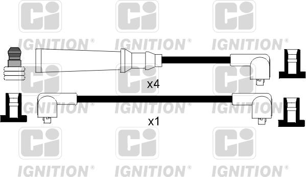 Quinton Hazell XC349 - Ignition Cable Kit autospares.lv