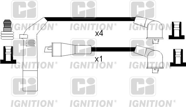 Quinton Hazell XC342 - Ignition Cable Kit autospares.lv