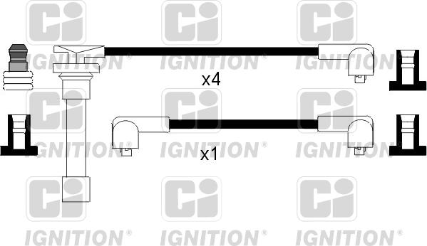 Quinton Hazell XC357 - Ignition Cable Kit autospares.lv