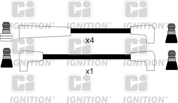 Quinton Hazell XC743 - Ignition Cable Kit autospares.lv
