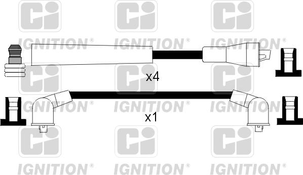 Quinton Hazell XC770 - Ignition Cable Kit autospares.lv