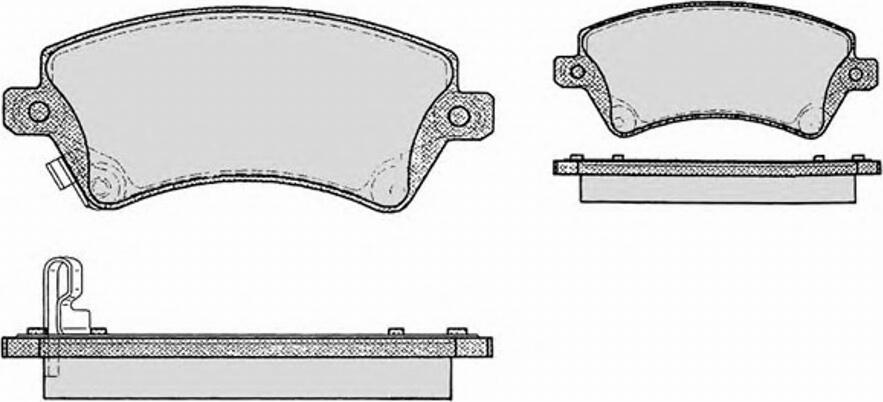 Raicam 5740 - Brake Pad Set, disc brake autospares.lv