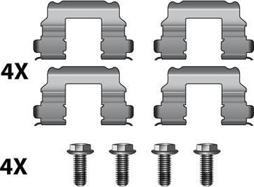 Raicam 12079443 - Accessory Kit for disc brake Pads autospares.lv