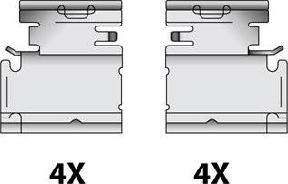 Raicam 12079414 - Accessory Kit for disc brake Pads autospares.lv