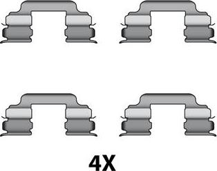 Raicam 12079471 - Accessory Kit for disc brake Pads autospares.lv