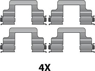 Raicam 12079564 - Accessory Kit for disc brake Pads autospares.lv