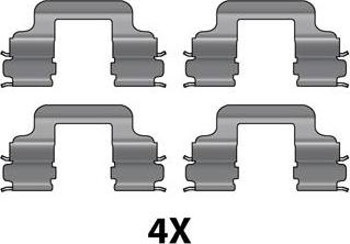 Raicam 12079579 - Accessory Kit for disc brake Pads autospares.lv