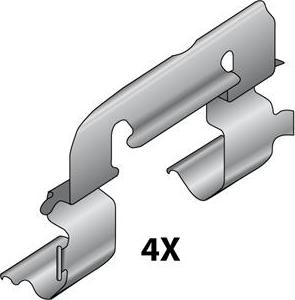 Raicam 12079654 - Accessory Kit for disc brake Pads autospares.lv