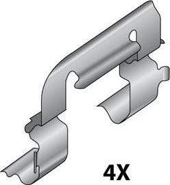 Raicam 12079653 - Accessory Kit for disc brake Pads autospares.lv