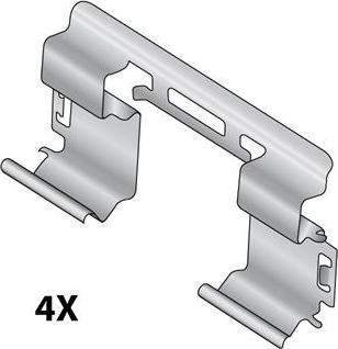 Raicam 12079665 - Accessory Kit for disc brake Pads autospares.lv