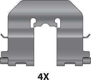 Raicam 12079666 - Accessory Kit for disc brake Pads autospares.lv