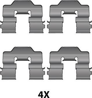 Raicam 12079622 - Accessory Kit for disc brake Pads autospares.lv