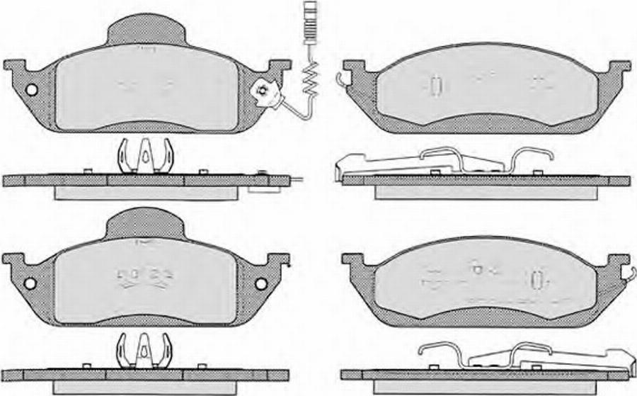 Raicam 7350 - Brake Pad Set, disc brake autospares.lv