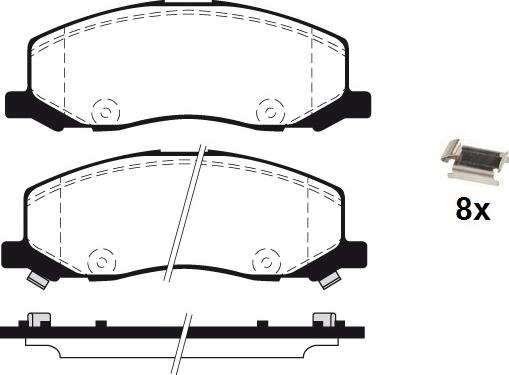 Raicam RA.0963.0K1 - Brake Pad Set, disc brake autospares.lv