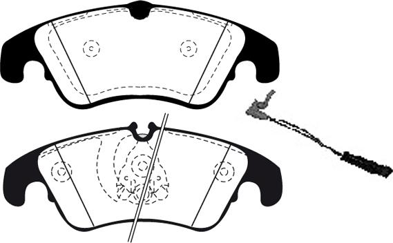 Triscan FDB1979 - Brake Pad Set, disc brake autospares.lv