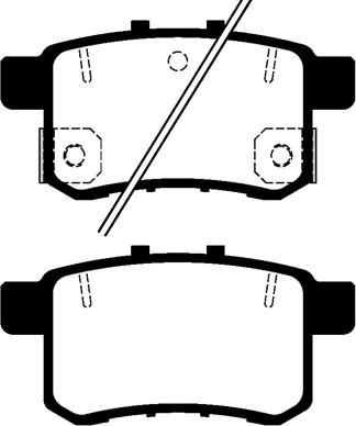 WXQP 141035 - Brake Pad Set, disc brake autospares.lv