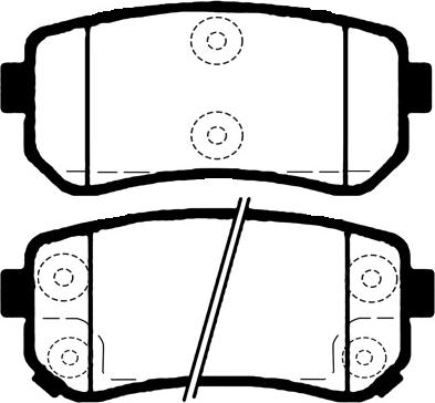 HITEC H 1501 - Brake Pad Set, disc brake autospares.lv