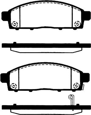 AUGROS 55514111 - Brake Pad Set, disc brake autospares.lv