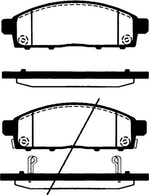 MK Kashiyama D6141M-01 - Brake Pad Set, disc brake autospares.lv