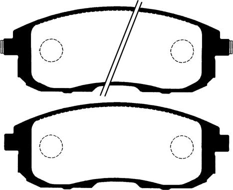 SAKURA 6007057 - Brake Pad Set, disc brake autospares.lv