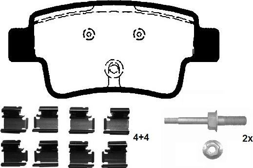 Raicam RA.0419.0K2 - Brake Pad Set, disc brake autospares.lv