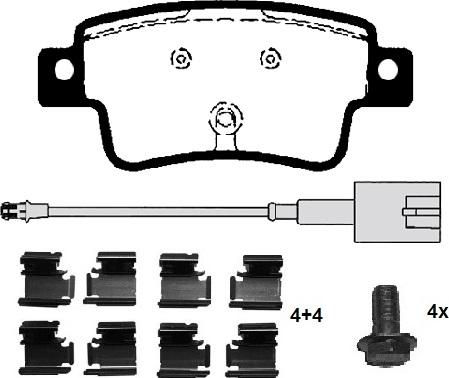 Raicam RA.0419.2K1 - Brake Pad Set, disc brake autospares.lv