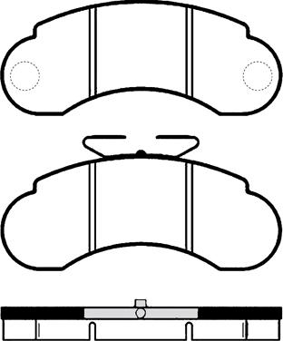 Kamoka 1011504 - Brake Pad Set, disc brake autospares.lv