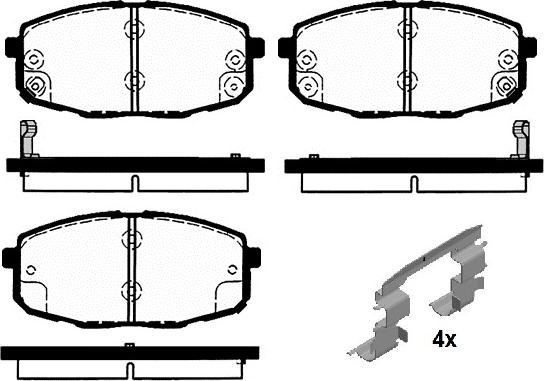 Raicam RA.0487.0K1 - Brake Pad Set, disc brake autospares.lv