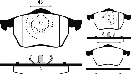 Raicam RA.0429.6 - Brake Pad Set, disc brake autospares.lv