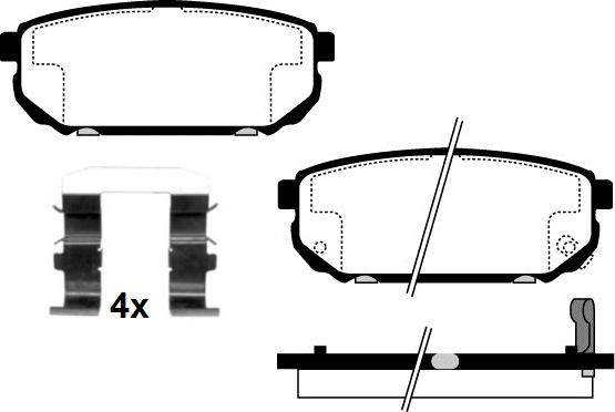 Raicam RA.0421.0K1 - Brake Pad Set, disc brake autospares.lv