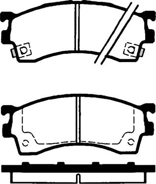 BOSCH 424694 - Brake Pad Set, disc brake autospares.lv