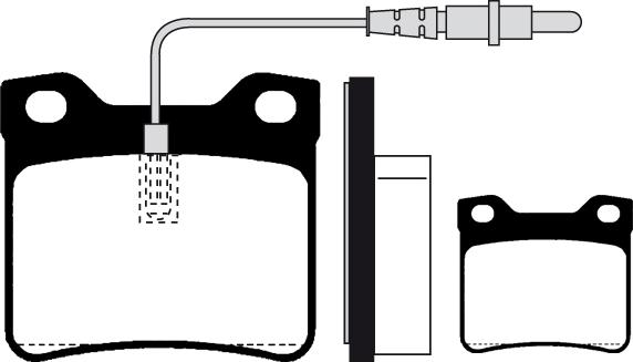 ATE 13.0460-7085 - Brake Pad Set, disc brake autospares.lv