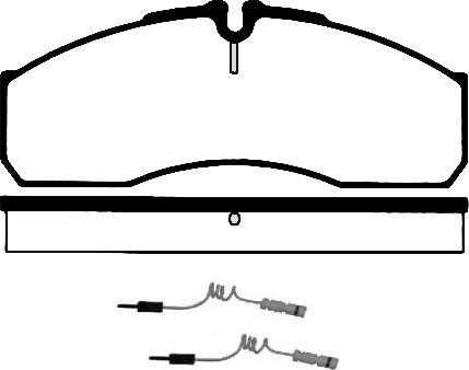 HELLA C6030 - Brake Pad Set, disc brake autospares.lv