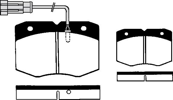 4X4 ESTANFI EST-50-00-0234 - Brake Pad Set, disc brake autospares.lv